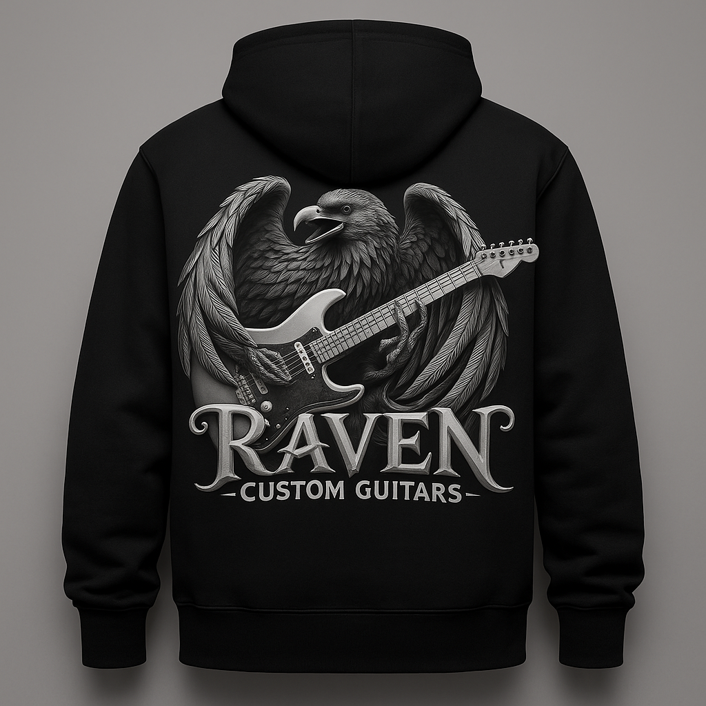 Sudadera Raven capucha hombre logo pecho