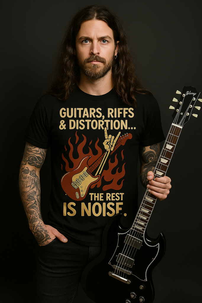 Camiseta hombre: Guitarras, Riffs y distorsión