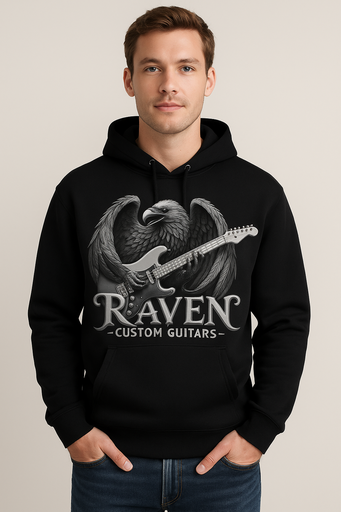 Sudadera Raven capucha hombre
